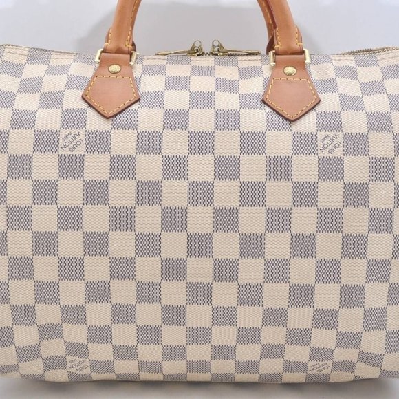 Damier Azur Speedy Bandouliere 30 Hand Bag - Picture 2 of 10